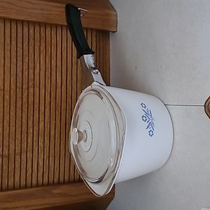 Vintage Corningwear Sauce maker with lid and handle
